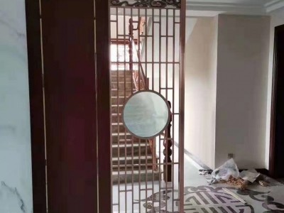 安装新型材铝合金夹玻璃屏风新特为你打造时尚家居图2