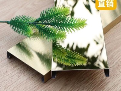 不锈钢镜面踢脚线定制  家装用不锈钢踢脚线加工图3