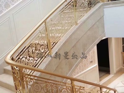 雕花铜楼梯扶手图3