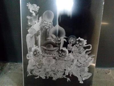 蚀刻不锈钢彩色板来图定做不锈钢填油蚀刻标牌厂家图2