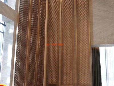 不锈钢屏风 金属镂空 铝雕 承接酒店会所售楼部工程装饰图3