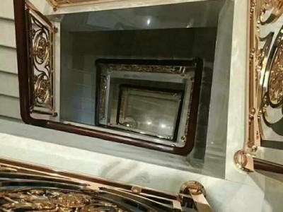 东莞弧形铜楼梯扶手尽显风华铜雕花楼梯尽显个性图1