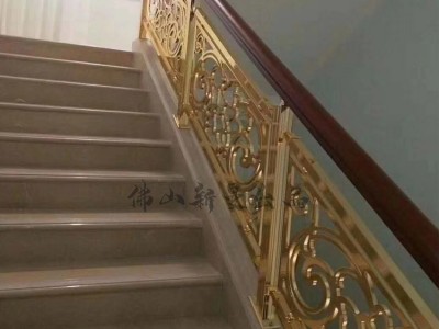 镀金铜艺楼梯栏杆图2