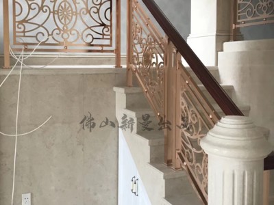 铜艺楼梯栏杆图1