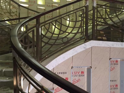 铜镂空镂空楼梯安装图3