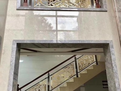 弯形雕刻铜栏杆图2