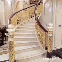 铜楼梯扶手图片
