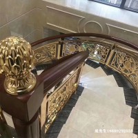 新中式铜雕刻栏杆