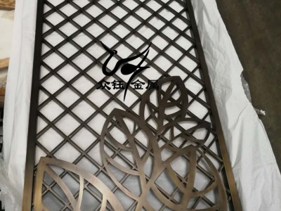 不锈钢激光屏风 激光镂空不锈钢屏风怎么做图1
