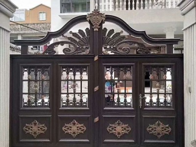 花园洋房铝艺门图2