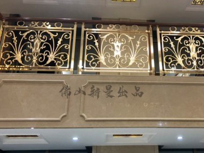 铜板雕刻楼梯扶手图3